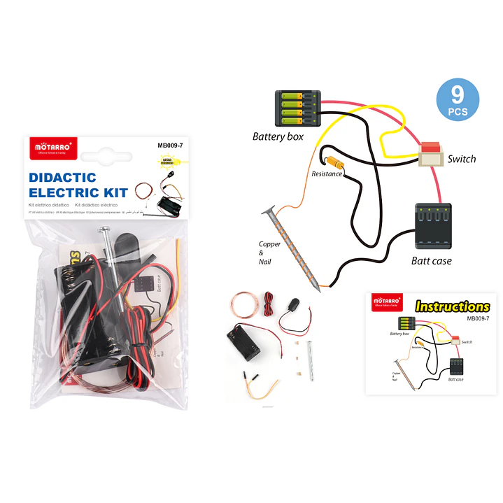 Set Circuito Electrico 9Pcs 1