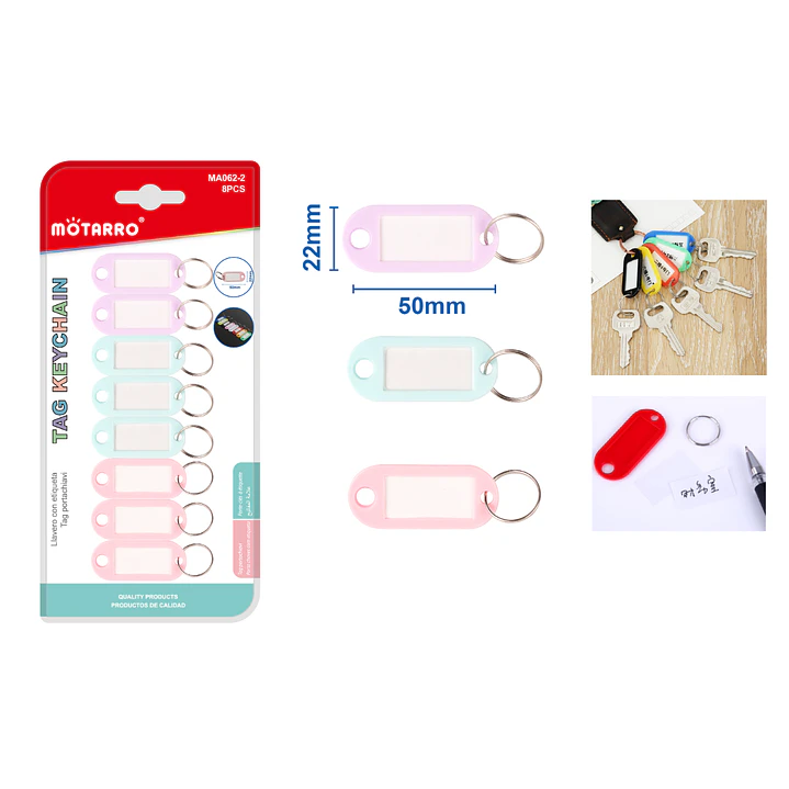 Llaveros Con Etiqueta 12Pcs 1