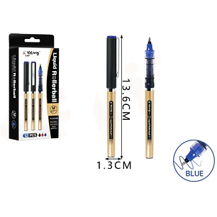 Boligrafo Liquido Azul 0.7Mm 12Pcs