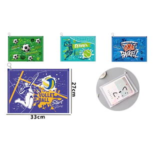 Carpeta Con Cierre Pelota A4