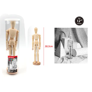 Figura Articulado Humana Madera 12Pul