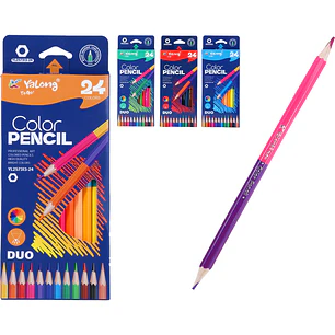 Lapices De Colores Duo 17.7Cm 12 Unidades