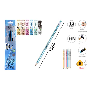 Lapices Grafito Hb 19Cm 12 Unidades