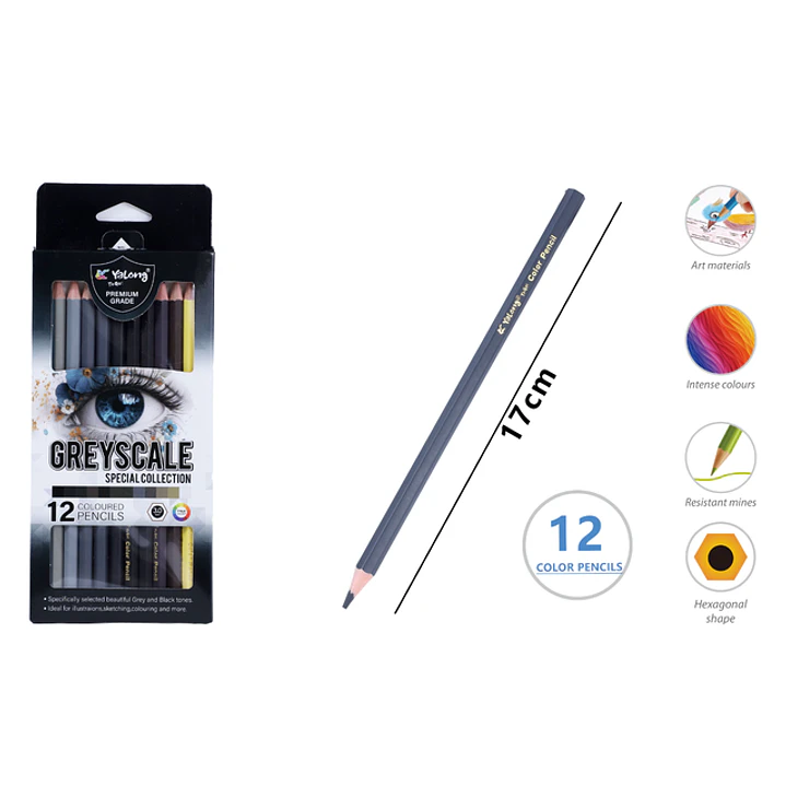 Lapices De Colores 17Cm 12 Unidades 1