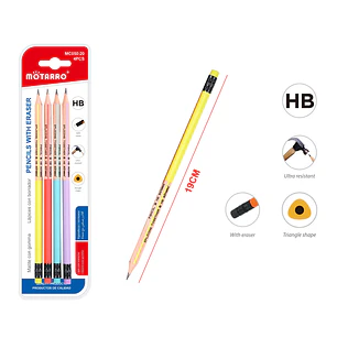 Lapices Grafito 19Cm 4 Unidades