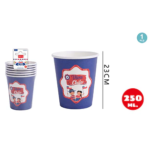 Vasos Viva Chile 250Ml 6 Unidades