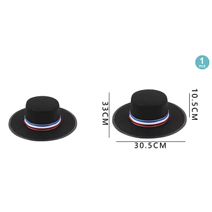 gorro con cinta tricolor chileno 305x33cm (P)