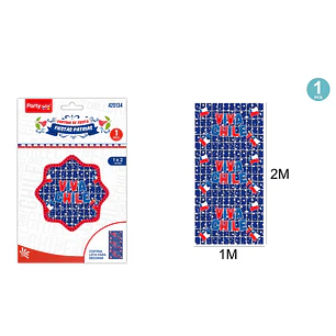cortina azul viva chile 1x2m (P)