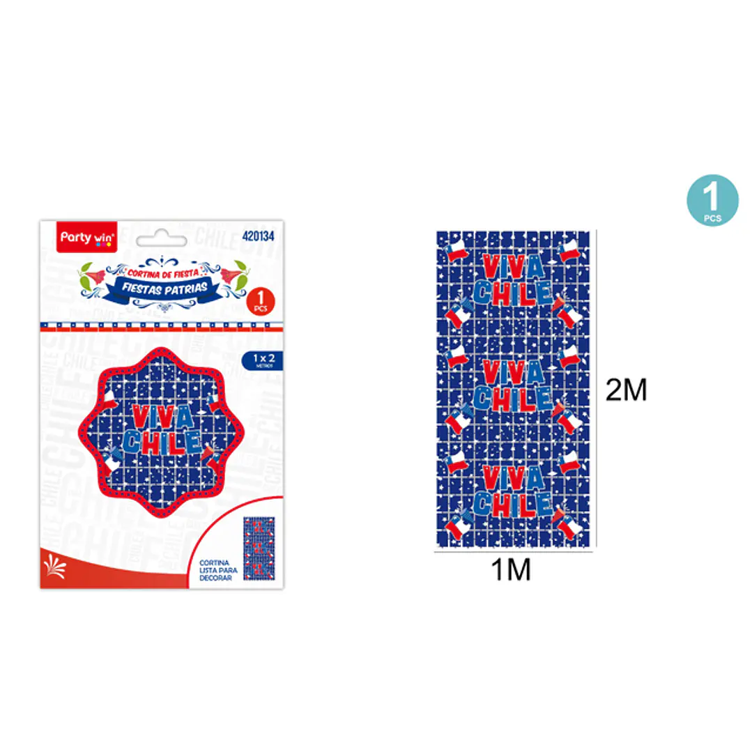 cortina-azul-viva-chile-1x2m (P) 1