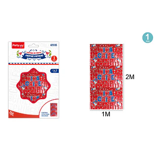 cortina rojo viva chile 1x2m (P)