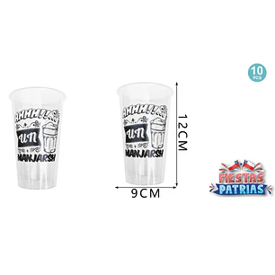 vasos plásticos cervezas 500ml 10 Unidades (P)