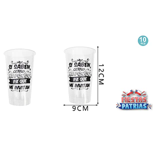 vasos plásticos cervezas 500ml 10 Unidades (P)