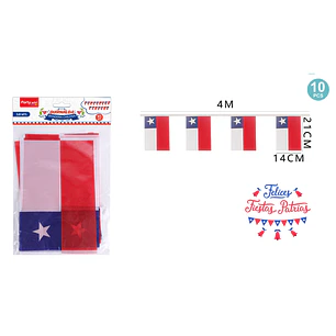 guirnalda bandera chile fiestas patrias 4m (P)