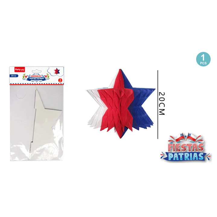 Adorno Estrella Fiestas Patrias 20Cm 1