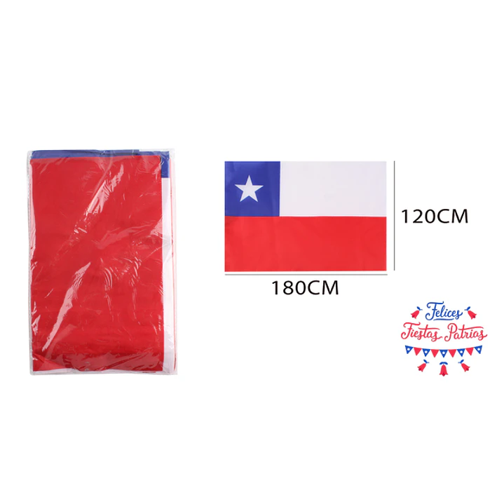 Bandera Chilena 180X120Cm 1