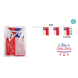 guirnalda bandera de chile 8m (P)