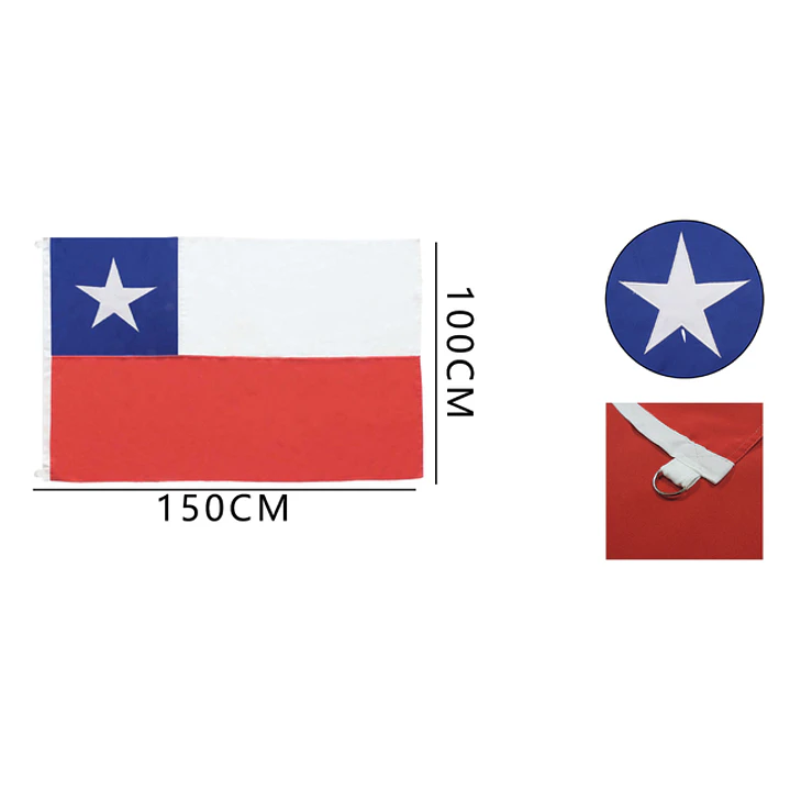 Bandera Chile 150X100Cm 1