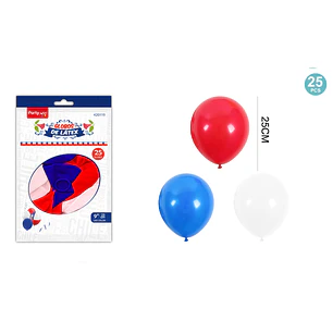 globos tricolor 25cm 25 Unidades (P)