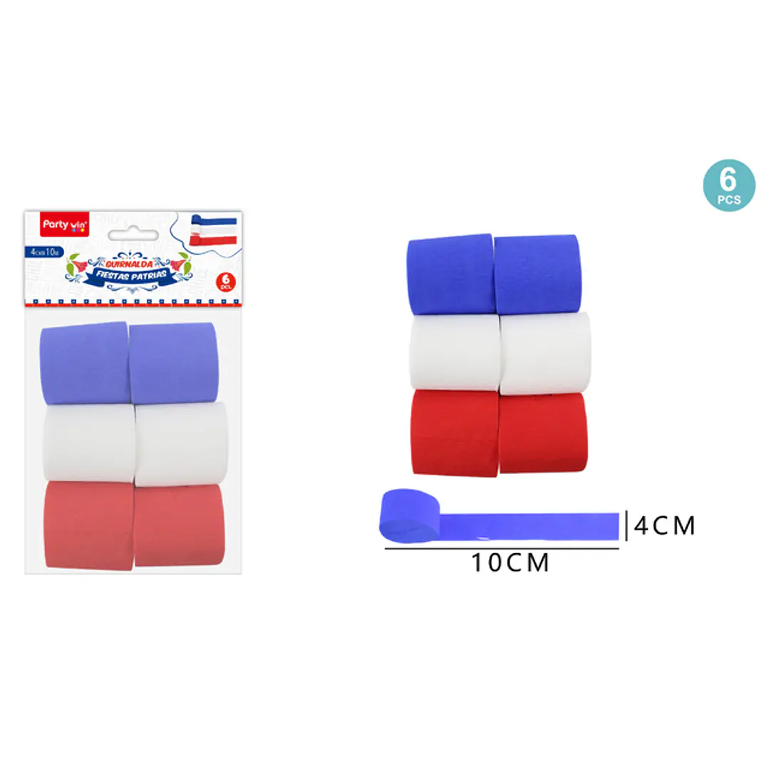 Feston Tricolor Chileno 10Mx4Cm 1