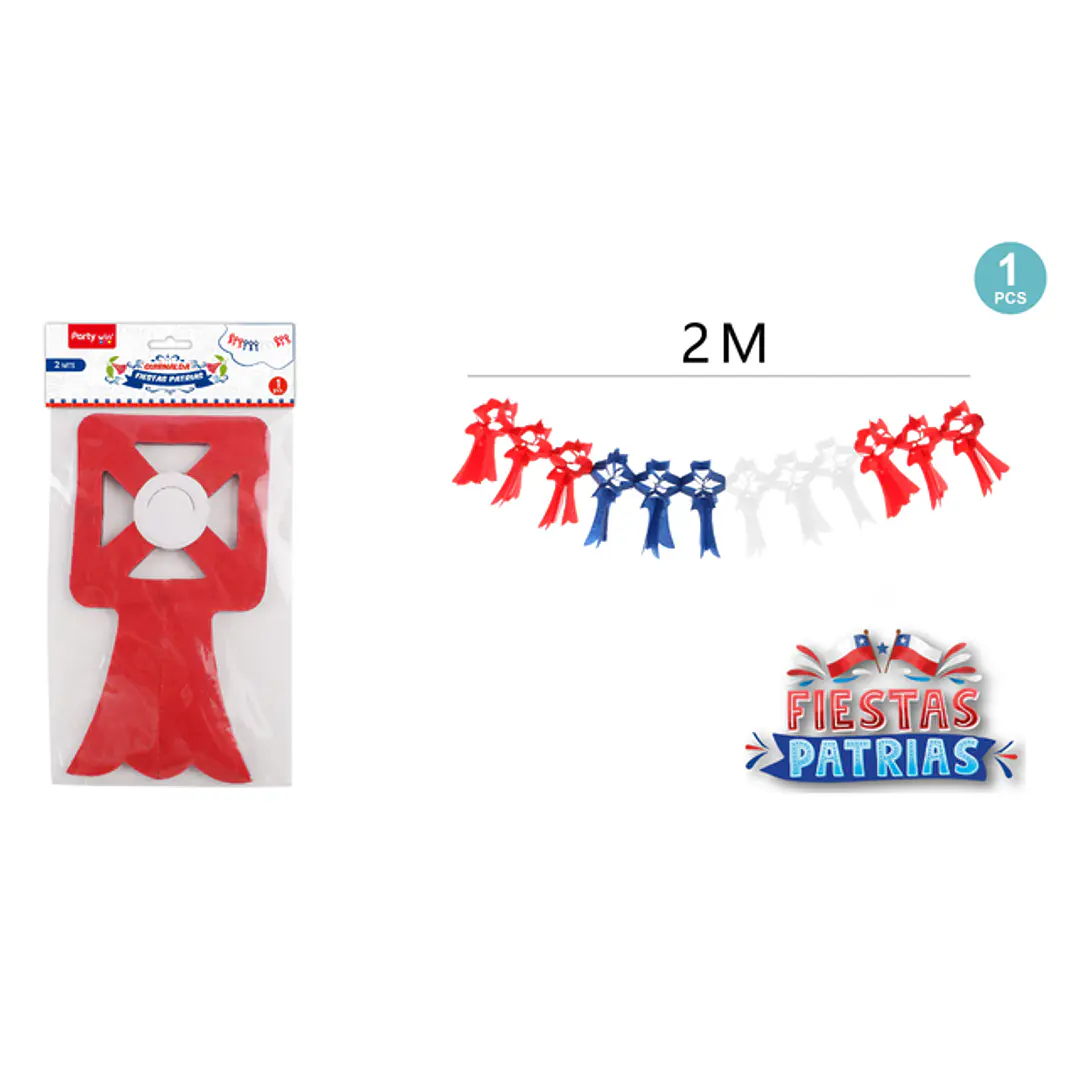 Guirnalda Tricolor Fiestas Patrias 2M 1
