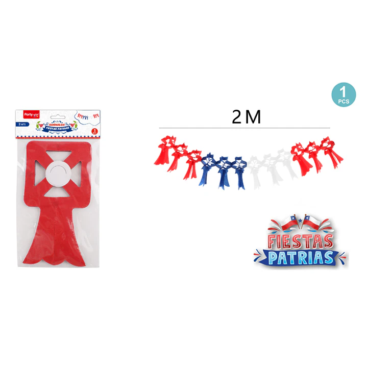 Guirnalda Tricolor Fiestas Patrias 2M 1