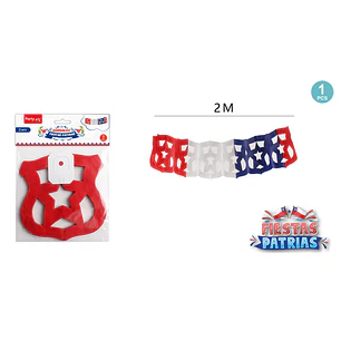 Guirnalda Escudo Tricolor Fiestas Patrias 2M