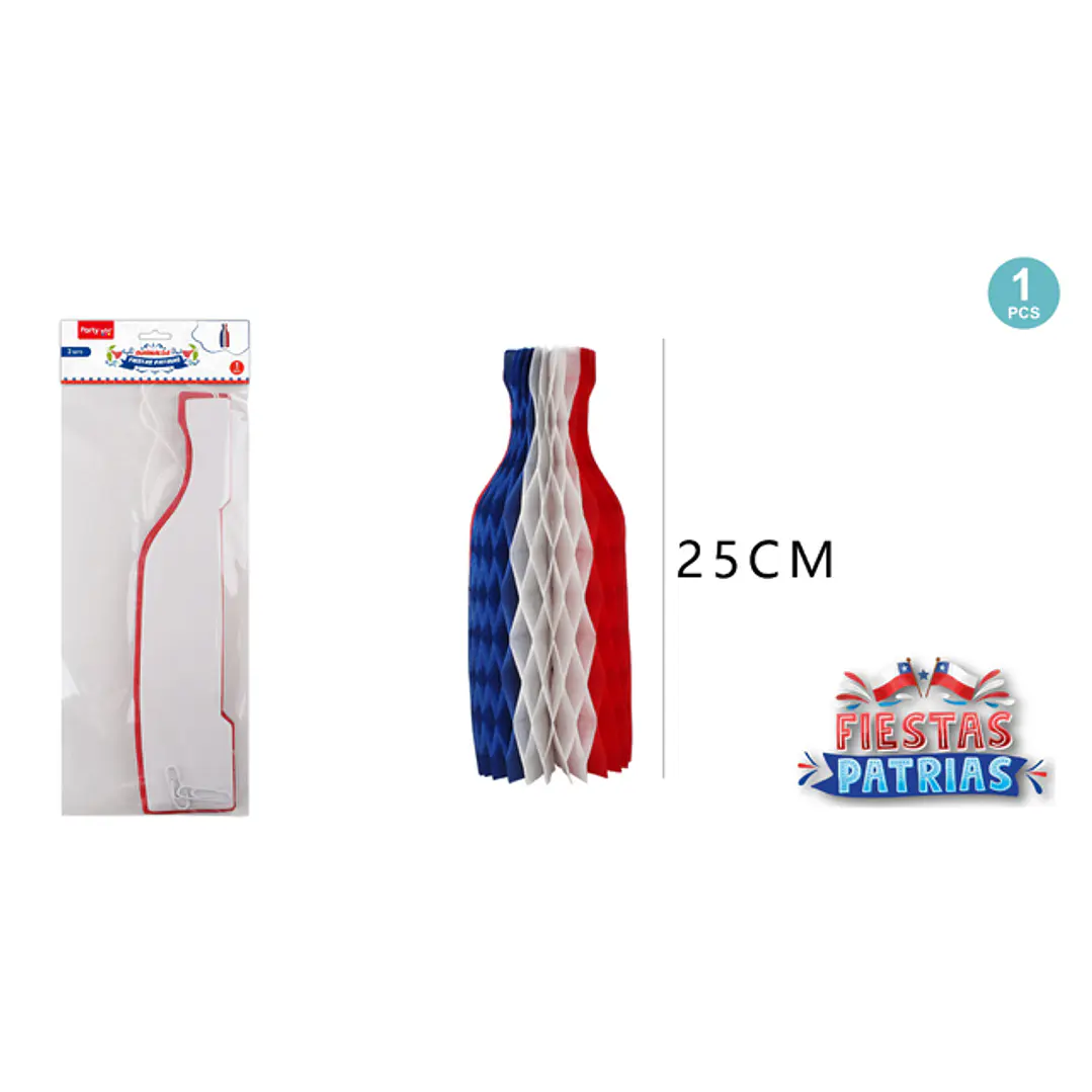 Adorno Botella Fiestas Patrias 25Cm 1