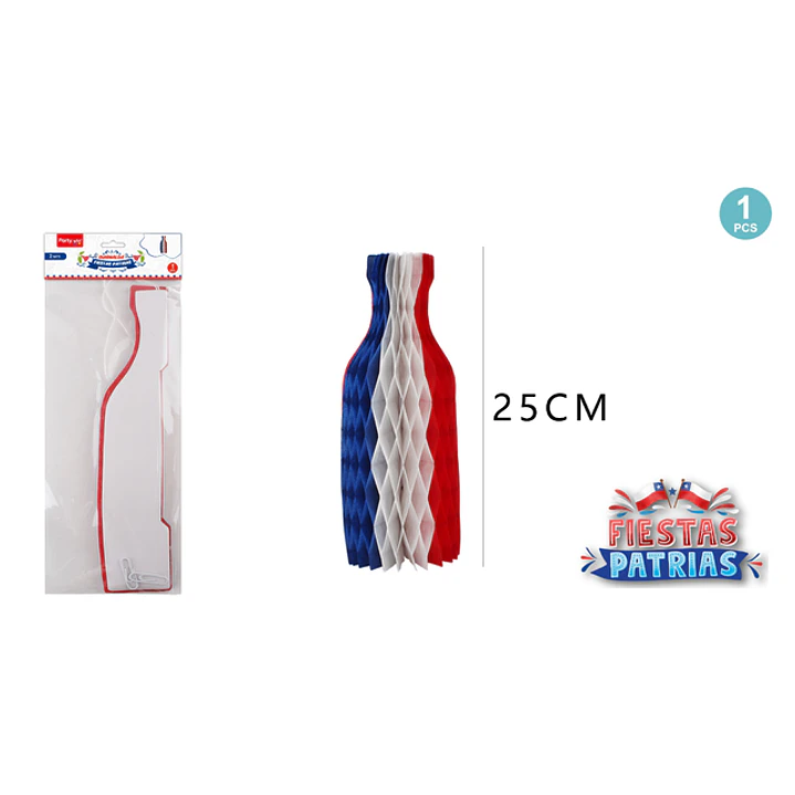 Adorno Botella Fiestas Patrias 25Cm 1