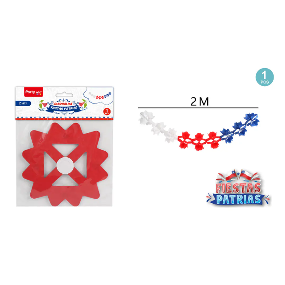 Guirnalda Tricolor Fiestas Patrias 2M 1