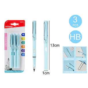 Lapiz Grafito Infinito Azul 13Cm 3 Unidades