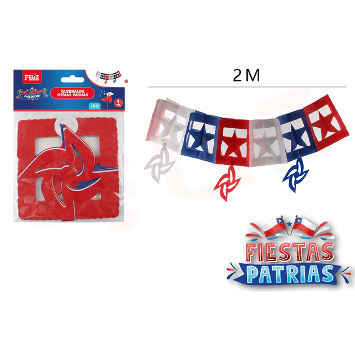 Guirnalda Remolino Fiestas Patrias 2M 1