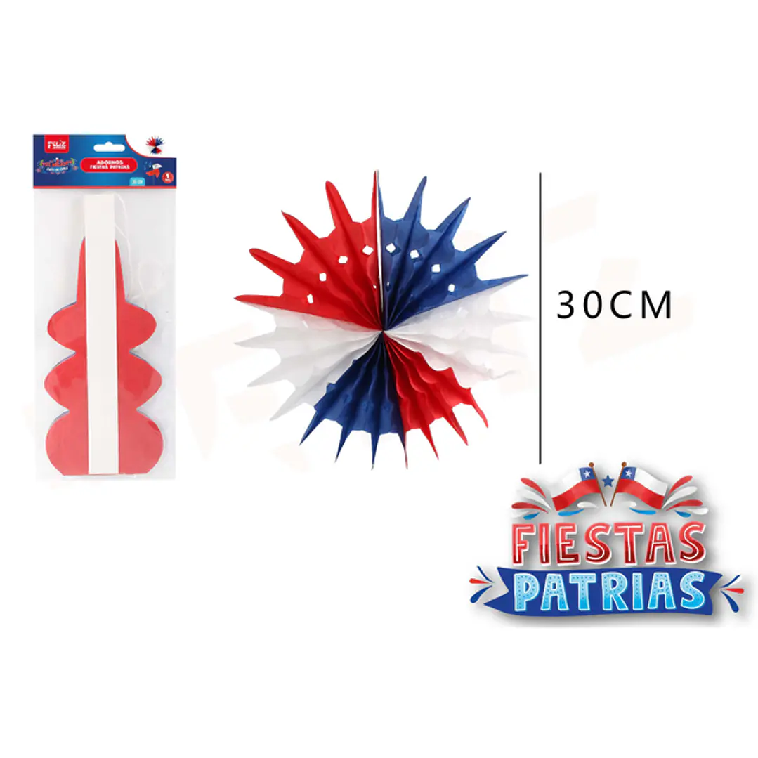Adorno Copo De Nieve Fiestas Patrias 30Cm 1