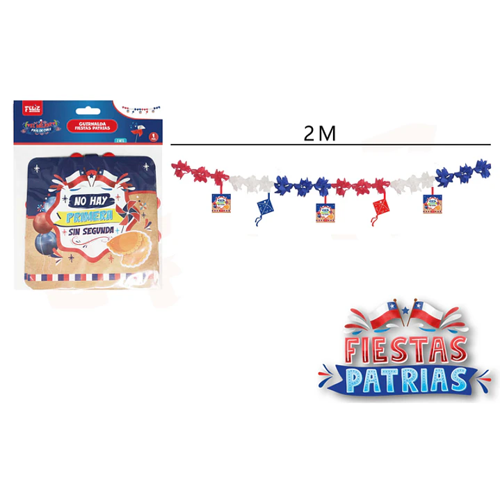 Guirnalda Volantin Fiestas Patrias 2M 1