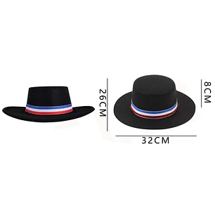Gorro Cinta Tricolor (Pvc Terciopelo) 32X26Cm
