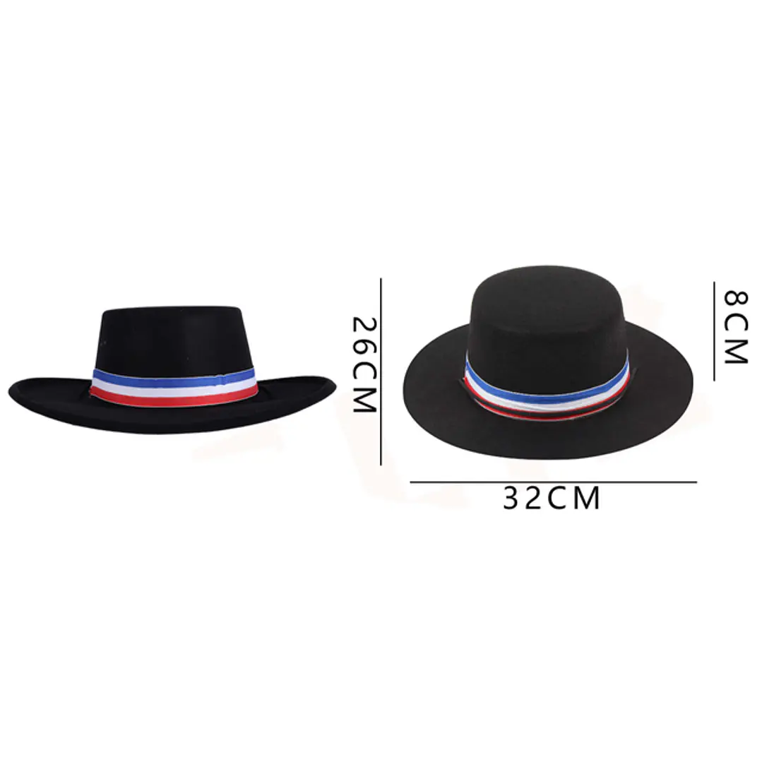 Gorro Cinta Tricolor (Pvc Terciopelo) 32X26Cm 1