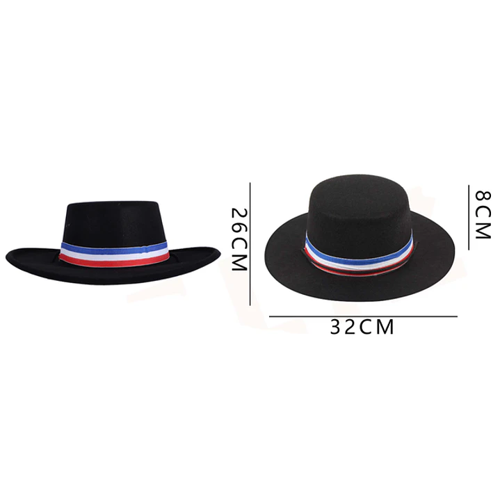 Gorro Cinta Tricolor (Pvc Terciopelo) 32X26Cm 1