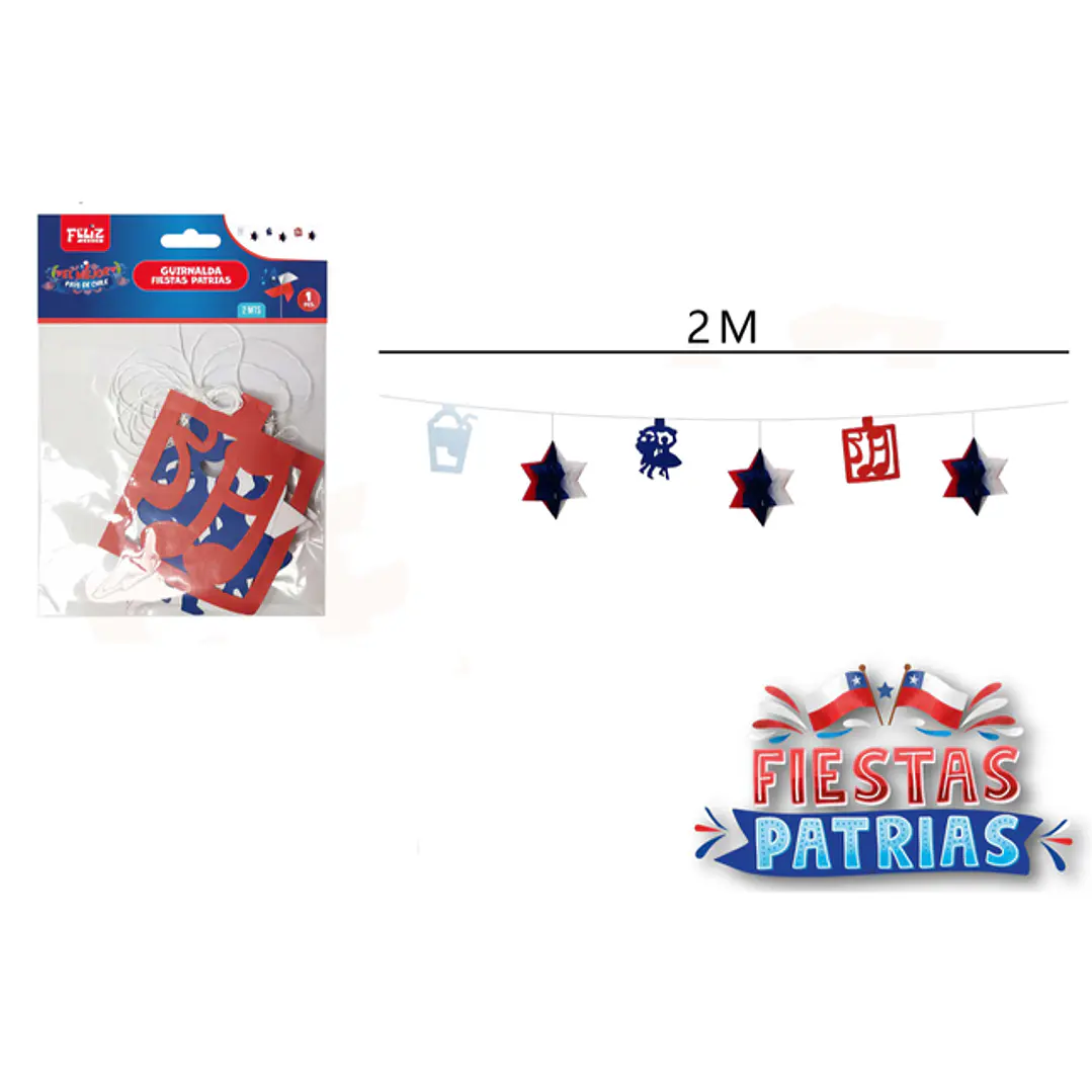Guirnalda Cueca Fiestas Patrias 2M 1