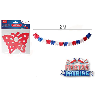 Guirnalda Mariposa Tricolor Fiestas Patrias 2M