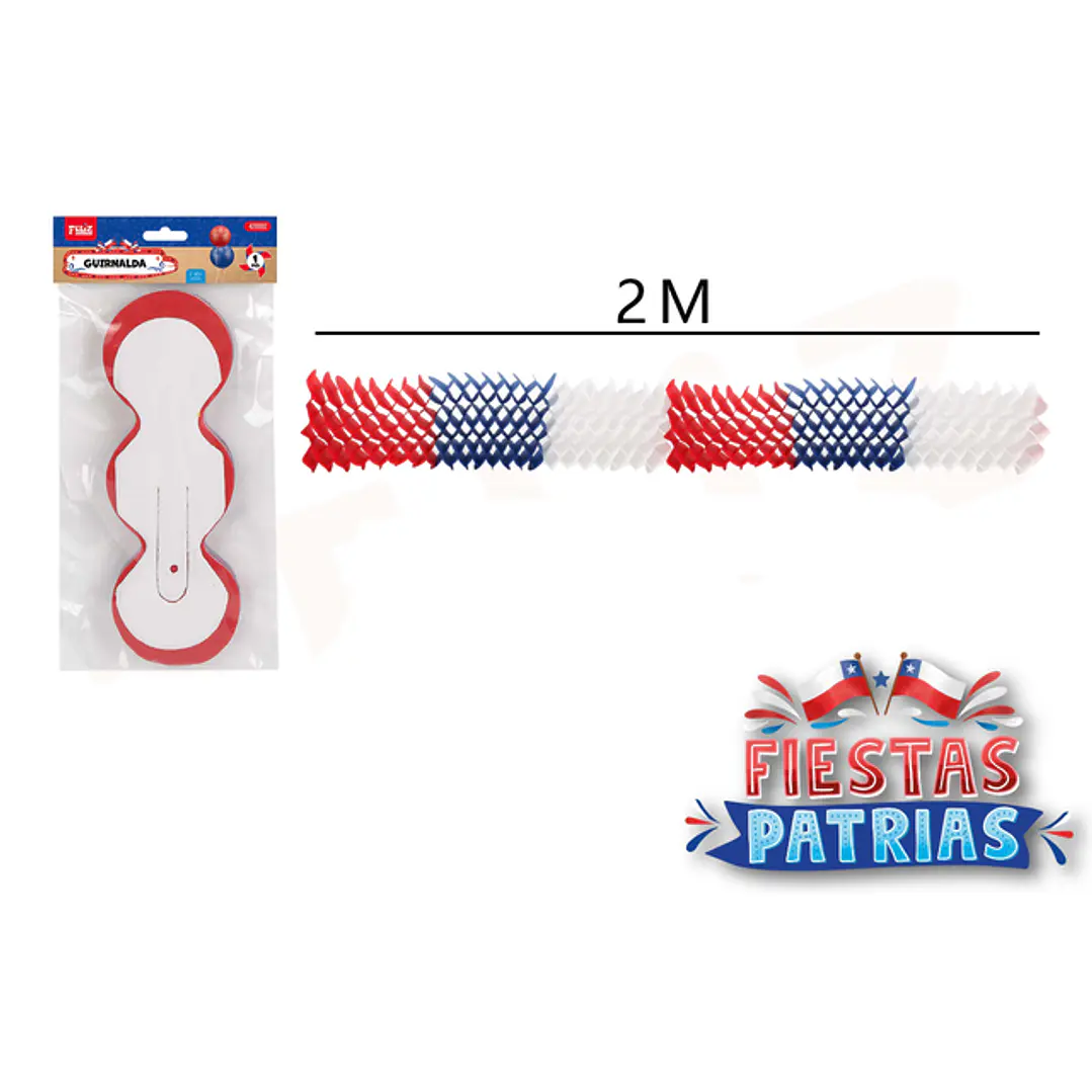 Guirnalda Rombo Acordeon Fiestas Patrias 2M 1