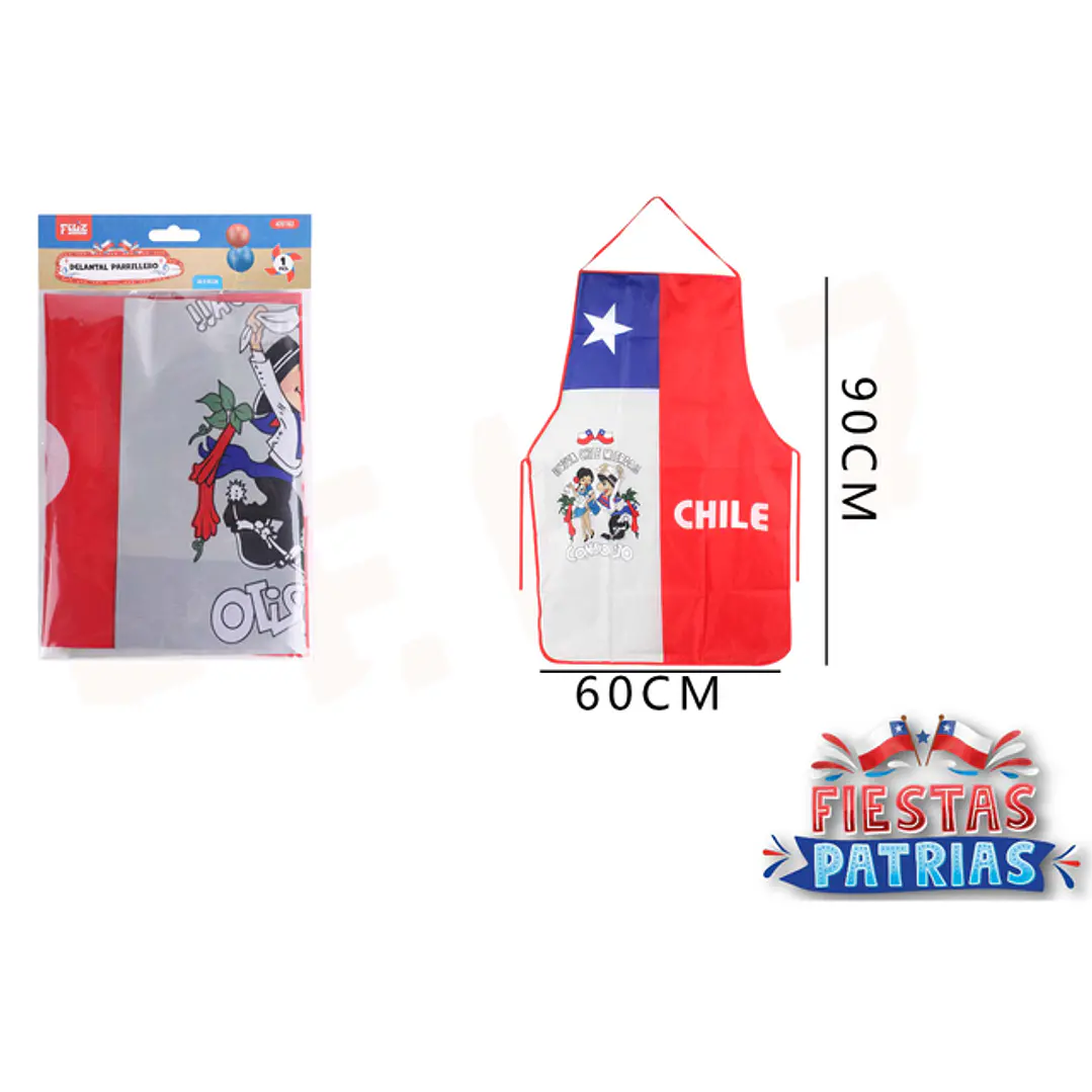 Delantal Fiestas Patrias 60X90Cm 1