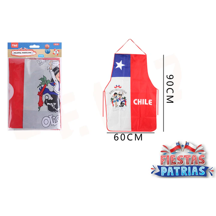 Delantal Fiestas Patrias 60X90Cm 1