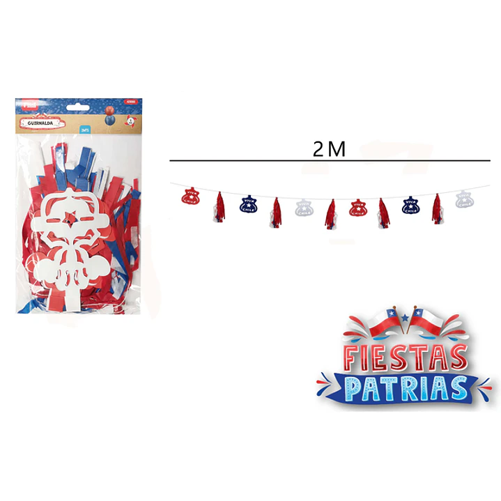Guirnalda Con Detalle Fiestas Patrias 2M 1