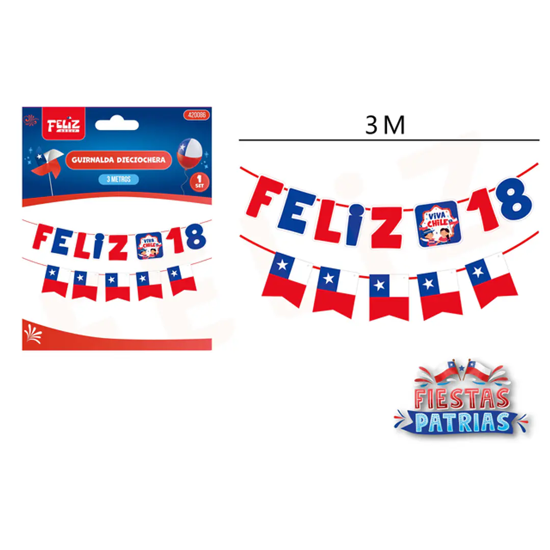 Guirnalda Feliz 18 3M 1