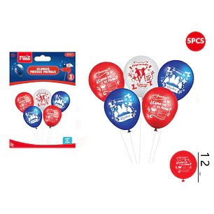 Set Globos Fiestas Patrias 5Pcs