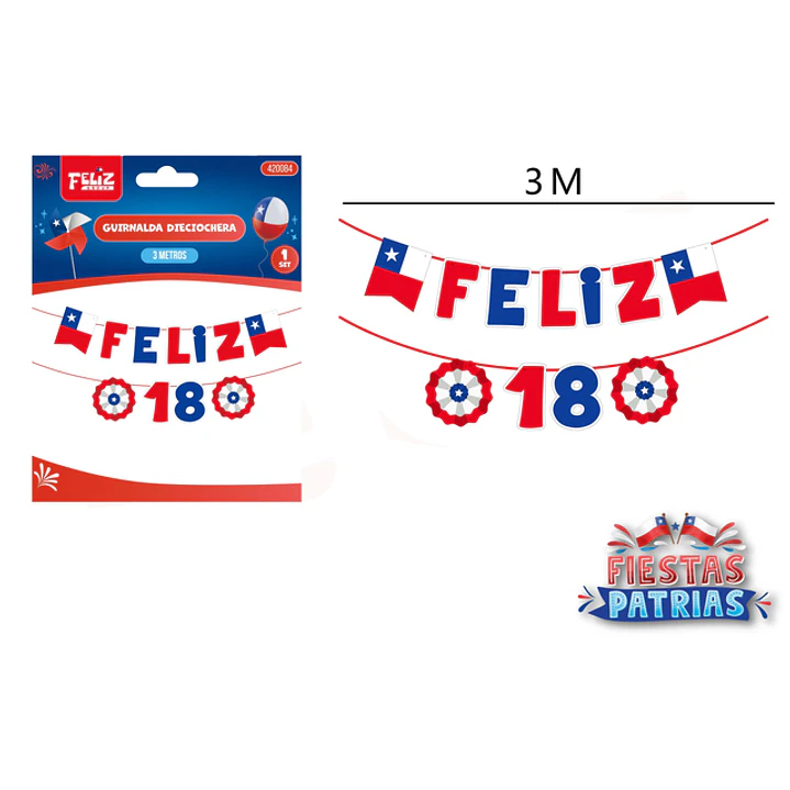 Guirnalda Feliz 18 3M 1