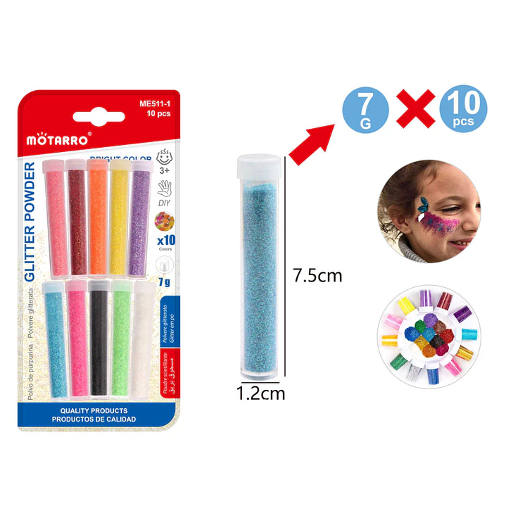 Polvo Glitter 10Pcs 1