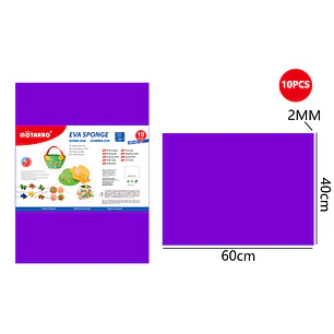 Goma Eva Morado 40X60Cm