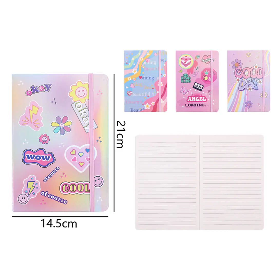 Libreta Elastico 80Hojas A5 1