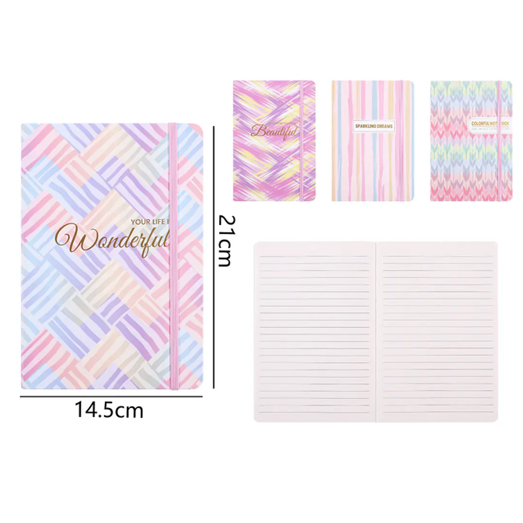 Libreta Elastico 80Hojas A5 1