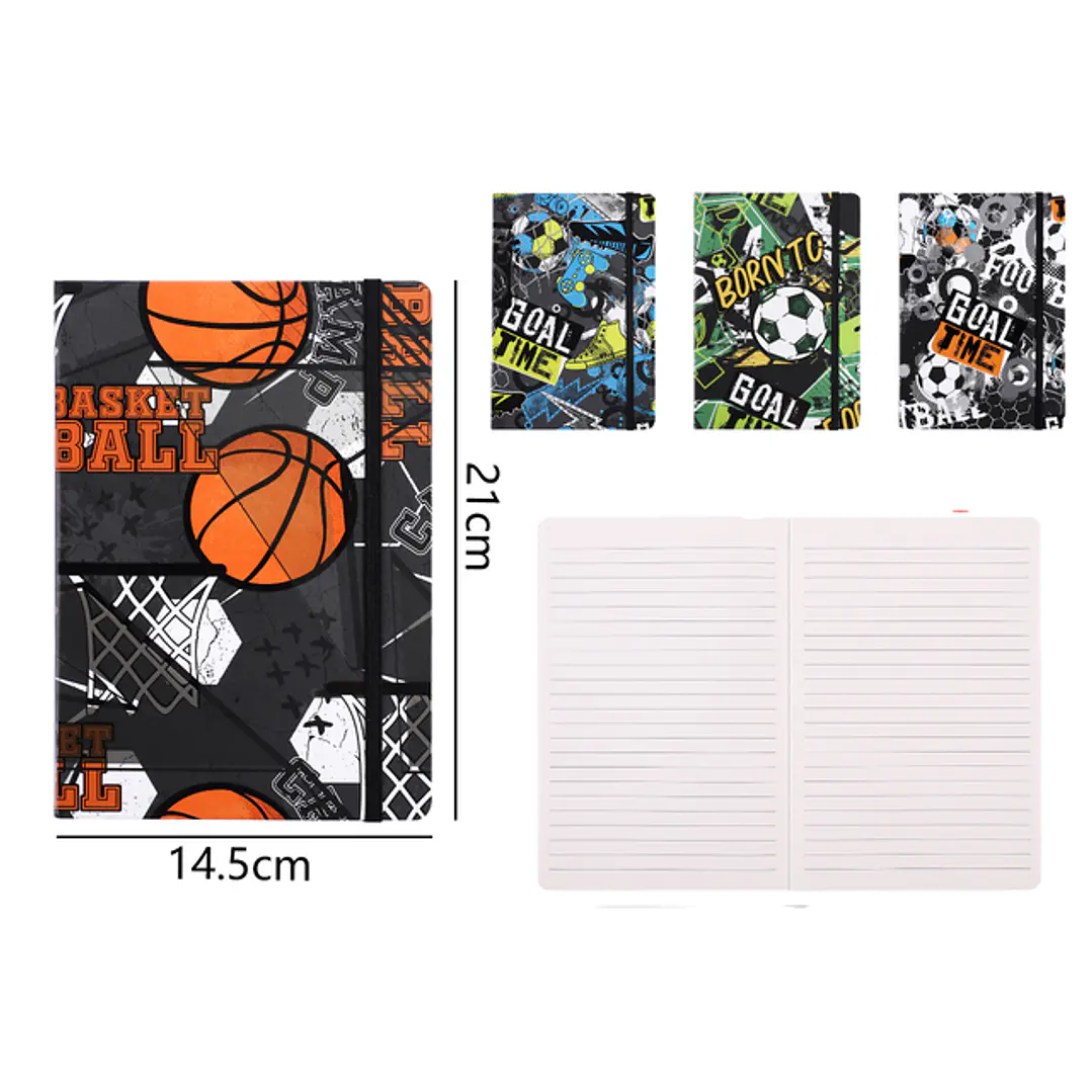 Libreta Elastico 80Hojas A5 1